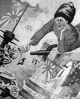 Russo: Russian propaganda poster, 1904/1905