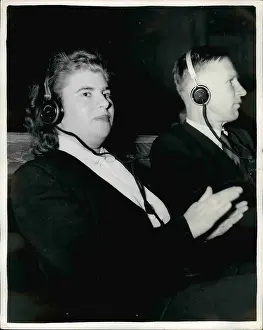 Consultative: Russian radio engineers at meeting, Church House, London