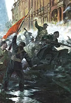 Storming: Russian Revolution, October 1917. The storming