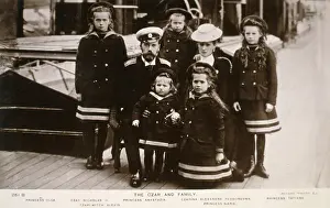 Princesses: Russian royal family on the deck of a ship