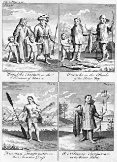 Tatars: Four Russian scenes with people and fish