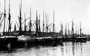 Detained: Russian ships in the harbour of Kiel, 1916
