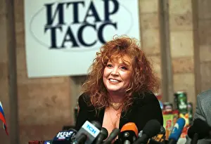 Pugacheva: Russian singer Alla Pugacheva press conference