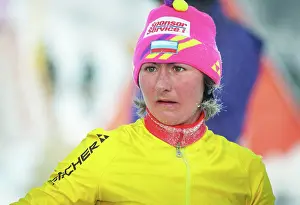 Valbe: Russian skier Yelena Valbe, 1995