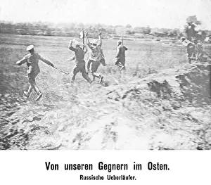 Capitulate: Russian soldiers surrender, 1917