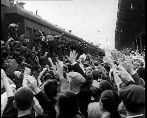 Waved: Russian Soldiers Being Waved to as They Head