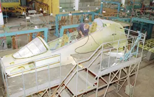 Assembled: Russian Sukhoi Su-30 jet fighter assemblage in Irkutsk, 1998