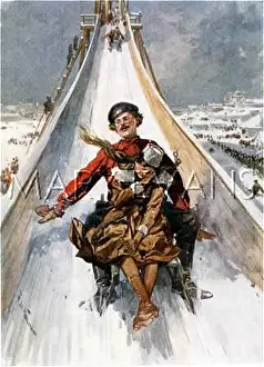 Toboggans: RUSSIAN TOBOGGAN SLIDE