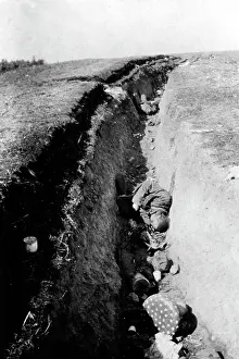 Corpses: Russian trench after the Battle of Tannenberg