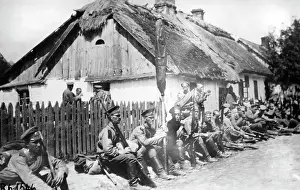Wayside: Russian troops during a break