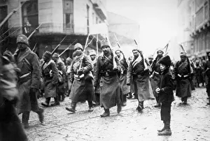 Lemberg: Russian troops invade Lemberg, 1914
