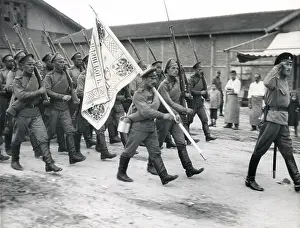 Salonica: Russian troops landed at Salonika, WW1