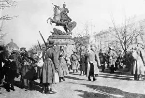 Lemberg: Russian troops in occupied Lemberg, 1914