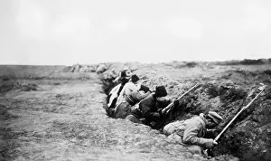 Cossacks: Russian troops in trenches, 1914