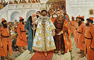 Boyars: A Russian Tsar with his Boyars