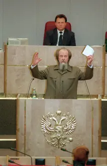 Duma: Russian writer Alexander Solzhenitsyn speaks in