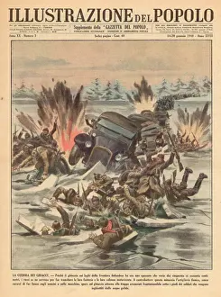 Bombarded: RUSSIANS CROSS LAKE