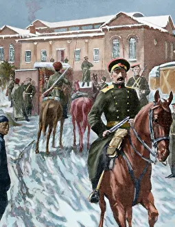 Headquarter: Russo-Japanese War (1904-1905). Russian headquarters at Port