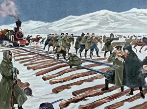 Baikal: Russo-Japanese War (1904-1905). Construction of a railroad a