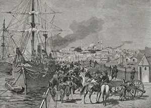 Brun: Russo-Turkish War (1877-1878). Embarkation of