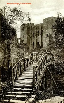 Warks: Rustic Bridge, Kenilworth Castle, Warwickshire