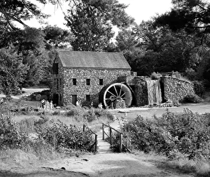 Waterwheels: Rustic Grist Mill With Stone Structure