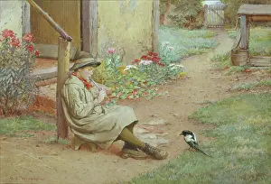Magpie: A Rustic Musician ' boy playing a pipe