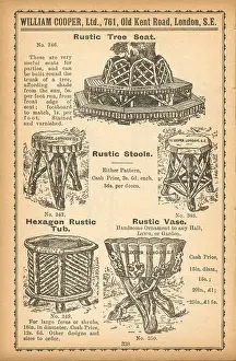 Stools: Rustic tree seat and stools