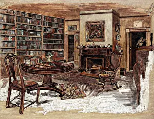 Waldo: RW EMERSON/HOME/LIBRARY
