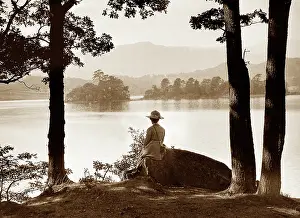 Rydal: Rydal Water, Lake District, early 1900s