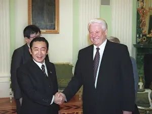 Greet: Ryutaro Hashimoto and Boris Yeltsin, 1996