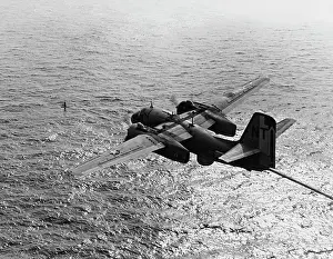 Searching: S-2E Tracker aircraft during an anti-submarine