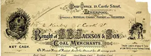 Merchants: S B Jackson & Son, Coal Merchants, Liverpool
