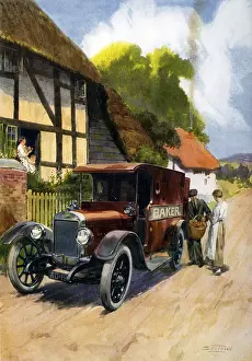 Teerwood: S Teerwood. Baker's delivery van