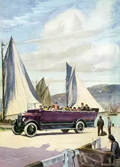 Charabancs: S Teerwood. Open-top charabanc