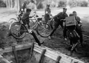 Dispatch: SA dispatch rider at the Reich Competition, 1938