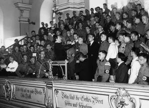 Durch: SA men in the choir, 1934