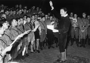 Potsdam: SA Men in the choir, 1934