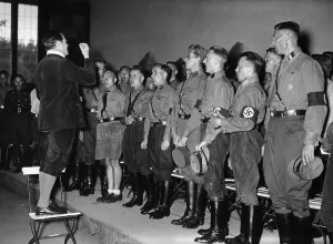 Durch: SA men in the choir, 1934