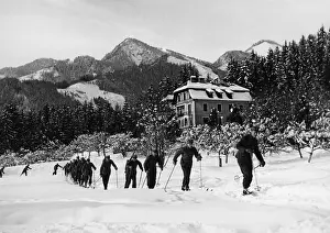 Styria: SA men during ski mountaineering, undated