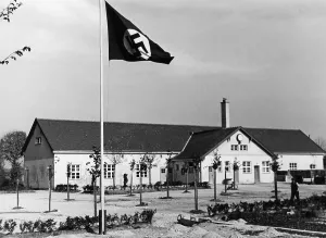 Hoisted: SA party house, 1930