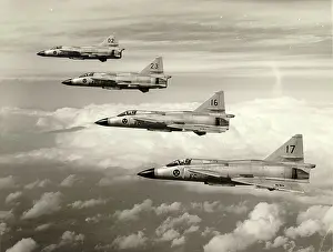 Ja37: Four Saab JA37 Viggens