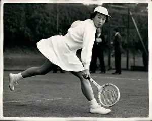 Roehampton: Sachiko Kamo training for Wimbledon at Roehampton