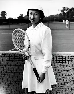 Roehampton: Sachiko Kamo training for Wimbledon at Roehampton