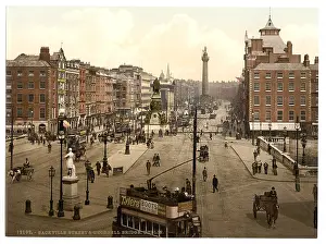 O Connell: Sackville Street and O'Connell Bridge, Dublin. County Dublin