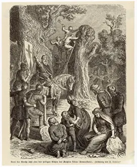 Saxons: SACRED OAK DESTROYED
