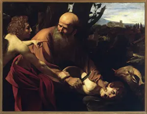 Caravaggio: The Sacrifice of Isaac, by Caravaggio