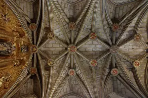 Gracia: Sacristy ceiling, Cuenca Cathedral, Cuenca, Spain