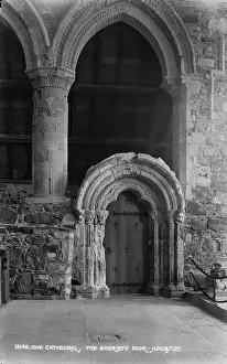 Bute: The Sacristy Door of Iona Cathedral