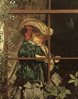 Pensively: Sad Little Girl